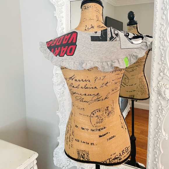 SALE Disney STAR WARS Darth Vader Grey Ruffle Handmade Collar - Picture 7 of 8